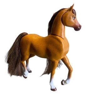 Horse pony long main & tail moveable head and neck.